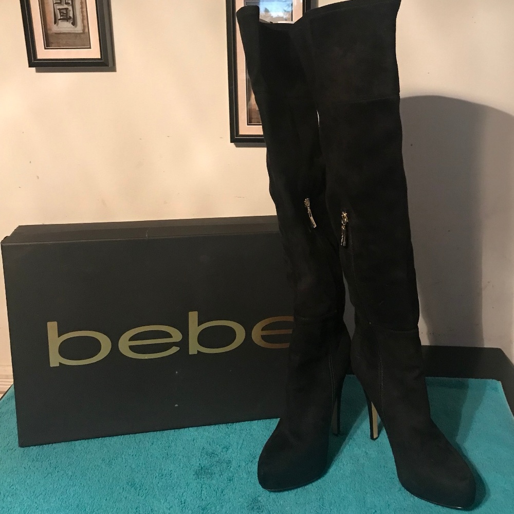 bebe Rihanna Tall Boots - Black - 8M